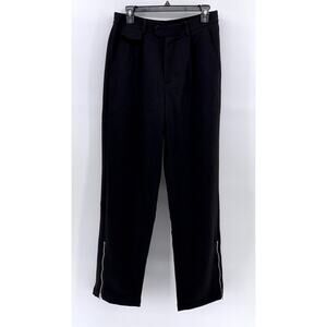 CHIC ERRO Men's Black Straight-Leg Zipper Hem Pants SZ XL